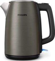 Электрочайник Philips Viva Collection 1.7л, Strix, металл, черно-медный