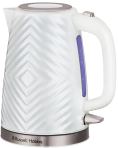 Электрочайник Russell Hobbs Groove White 1.7л, Strix, пластик, белый №10