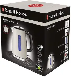Электрочайник Russell Hobbs Luna Stone, 1.7л, металл, под камень, бежевый №10