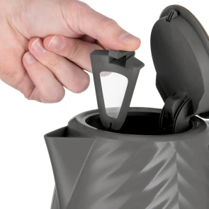 Электрочайник Russell Hobbs Groove Grey 1.7л, Strix, пластик, серый №14
