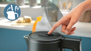 Електрочайник Philips Double Walled Kettle, 1.7л, Strix, з подвійними стінками, чорний №11