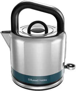 Электрочайник Russell Hobbs Distinctions Black 1.5л, Strix, металл, серебристо-синий №12