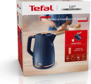 Электрочайник Tefal Loft 1.7л, Strix, пластик, синий №8