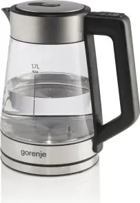 Электрочайник Gorenje 1.7л, 2,200 Вт, стекло, нерж №4