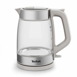 Електрочайник Tefal Glass Kettle 1.7л, скло, з підсвіткою, біло-срібний №2