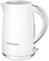 Электрочайник Russell Hobbs Eden, 1.7л, нержавеющая сталь, пластик, белый