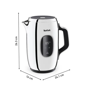 Електрочайник Tefal Majestuo 1.5л, з подвійними стінками, 9 темп.реж, підтримка температури, сенc. управління, нержавіюча сталь №4