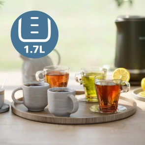 Електрочайник Philips Double Walled Kettle, 1.7л, Strix, з подвійними стінками, чорний №20