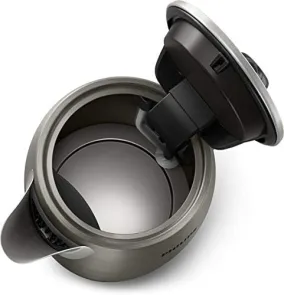 Электрочайник Philips Viva Collection 1.7л, Strix, металл, черно-медный №11
