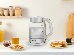 Електрочайник Tefal Glass Kettle 1.7л, скло, з підсвіткою, біло-срібний №11