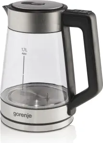 Электрочайник Gorenje 1.7л, 2,200 Вт, стекло, нерж №14