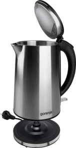 Электрочайник Gorenje, 1,5л, двойные стенки, Strix контроль, нерж. №4