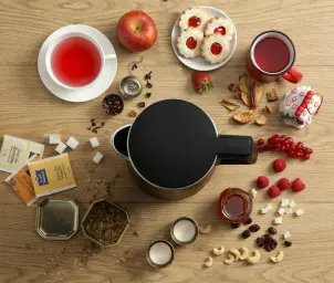 Электрочайник Gorenje, 1,5л, 2,200 Вт, корпус-нержав., Strix, матовый, черный №7