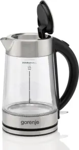Электрочайник Gorenje 1.7л, 2,200 Вт, strix контроль, стекло, нерж №4