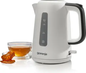 Электрочайник Gorenje 1.7л, Strix контроль, пластик, белый №17