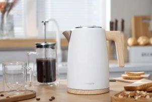 Електрочайник ARDESTO EKL-F420WWD, 1.7л, метал, мат, Strix, білий №17