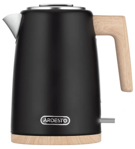 Електрочайник ARDESTO EKL-F420BWD, 1.7л, метал, мат, Strix, чорний №11