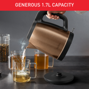 Електрочайник Tefal Coppertinto 1.7л, Strix, нержавіюча сталь, бронзовий №13