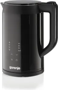 Электрочайник Gorenje 1.7л, двойные стенки, LED дисплей, Strix контроль, черный №12