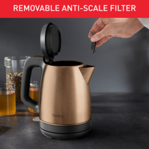 Електрочайник Tefal Coppertinto 1.7л, Strix, нержавіюча сталь, бронзовий №14