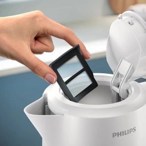 Электрочайник Philips Series 3000, Strix, пластик, белый №4