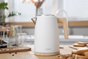 Електрочайник ARDESTO EKL-F420WWD, 1.7л, метал, мат, Strix, білий №19