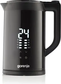 Электрочайник Gorenje 1.7л, двойные стенки, LED дисплей, Strix контроль, черный №14