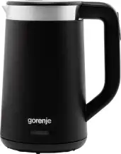Электрочайник Gorenje 1.7л, Strix контроль, LED дисплей, черный