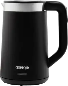 Электрочайник Gorenje 1.7л, Strix контроль, LED дисплей, черный №1