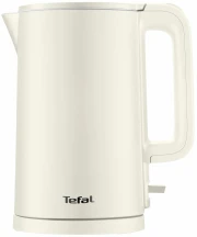 Электрочайник Tefal Thermo Protect, 1.5л, пластик, нержавеющая сталь, светло-бежевый