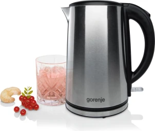 Электрочайник Gorenje, 1,5л, двойные стенки, Strix контроль, нерж. №11