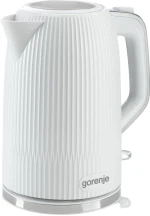 Электрочайник Gorenje 1.7л, Strix-контроль, белый матовый