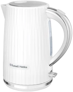 Электрочайник Russell Hobbs Eden, 1.7л, нержавеющая сталь, пластик, белый №10