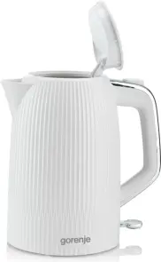 Электрочайник Gorenje 1.7л, Strix-контроль, белый матовый №4