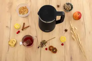 Электрочайник Gorenje 1.7л, Strix контроль, LED дисплей, черный №5
