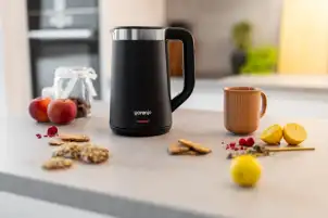 Электрочайник Gorenje 1.7л, Strix контроль, LED дисплей, черный №6