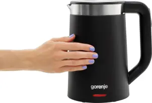 Электрочайник Gorenje 1.7л, Strix контроль, LED дисплей, черный №7