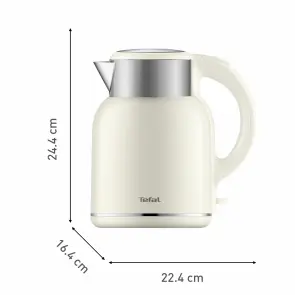 Електрочайник Tefal Thermo Protect XL, 1.9л, пластик, нержавіюча сталь, бежевий №5