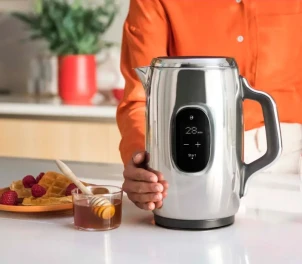 Електрочайник Tefal Majestuo 1.5л, з подвійними стінками, 9 темп.реж, підтримка температури, сенc. управління, нержавіюча сталь №14