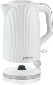 Электрочайник Gorenje 1.7л, Strix-контроль, белый матовый №8