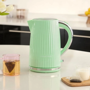 Электрочайник Russell Hobbs Eden, 1.7л, нержавеющая сталь, пластик, фисташковый №9