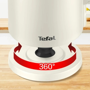 Электрочайник Tefal Thermo Protect, 1.5л, пластик, нержавеющая сталь, светло-бежевый №10
