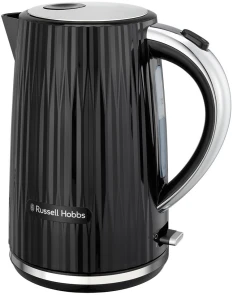 Электрочайник Russell Hobbs Eden, 1.7л, нержавеющая сталь, пластик, черный №10