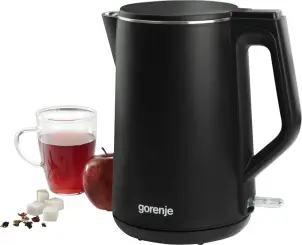Электрочайник Gorenje, 1,5л, 2,200 Вт, корпус-нержав., Strix, матовый, черный №13
