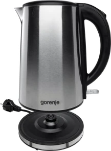 Электрочайник Gorenje, 1,5л, двойные стенки, Strix контроль, нерж. №14