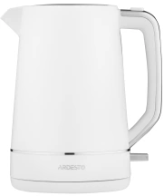 Электрочайник ARDESTO 1.7л, Otter, пластик, белый матовый
