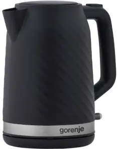 Электрочайник Gorenje 1.7л, Strix контроль, черный матовый №2