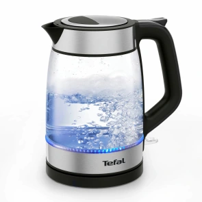 Електрочайник Tefal Glass Kettle 1.7л, скло, з підсвіткою, чорно-срібний №3