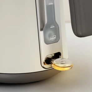 Електрочайник Tefal Collection 1.68л, Strix, нерж. сталь, бежевий №7