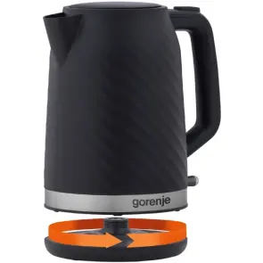 Электрочайник Gorenje 1.7л, Strix контроль, черный матовый №8
